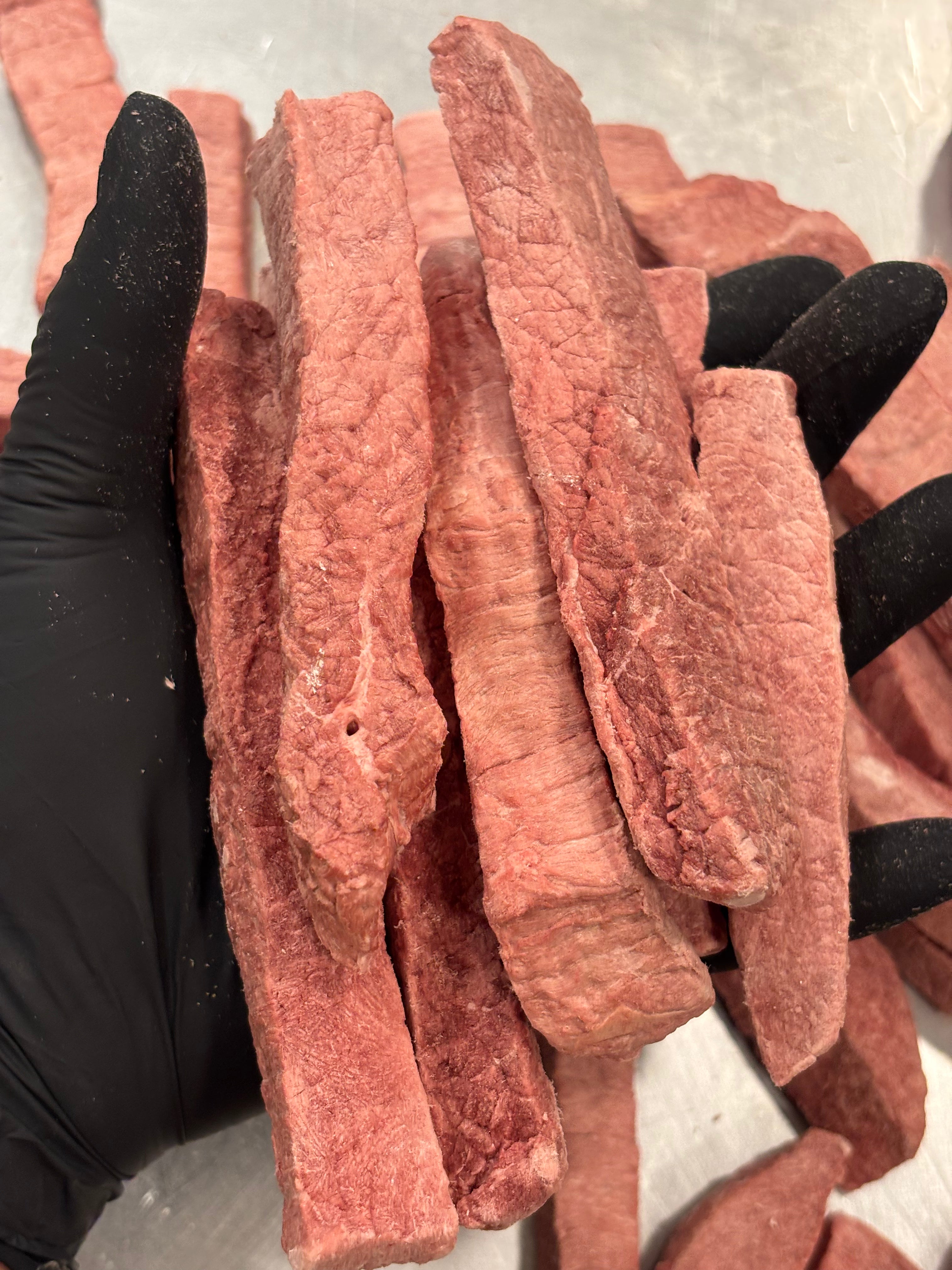 Freeze-Dried Thick-Cut Beef Strips – Tender & Tight Muscle Meat Treat