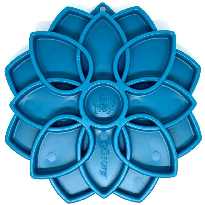 Mandala Design eTray Enrichment Tray for Dogs-Blue