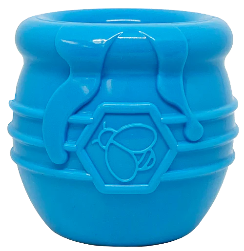 Honey Pot Durable PUP-X Rubber eCup Treat Dispenser & Enrichment Toy-Blue, XL