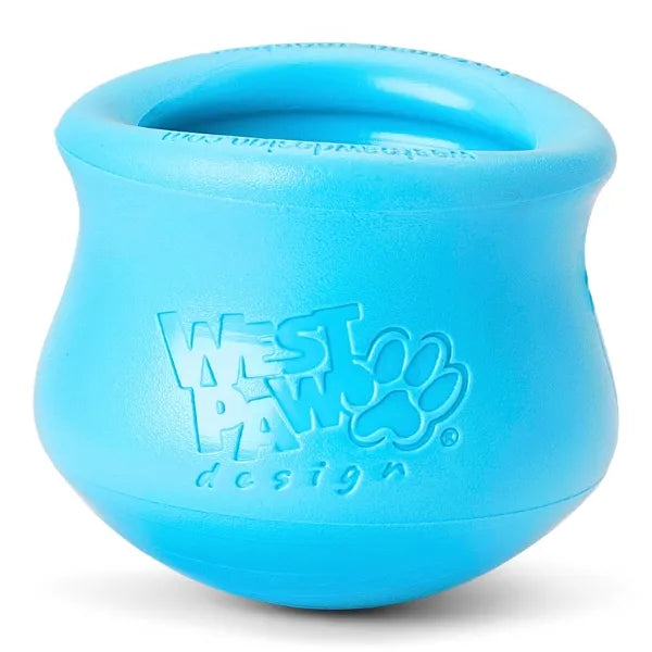 West Paw Design Toppl Treat Toy-Aqua Blue