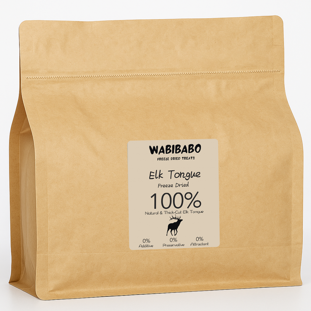 Freeze-Dried Elk Tongue – Wild Protein Treat for Dogs and Cats