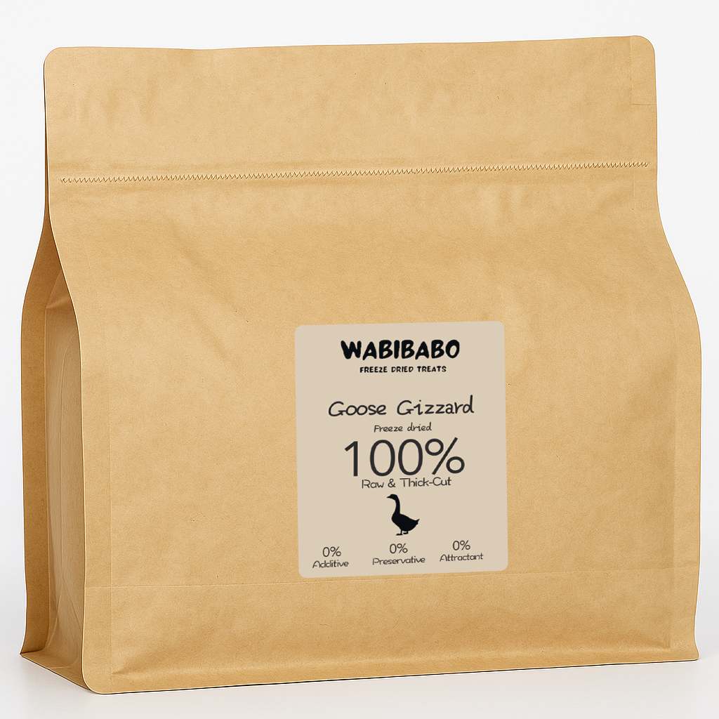 Freeze-Dried Goose Gizzard – Protein-Packed, Chewy Delight for Your Dogs