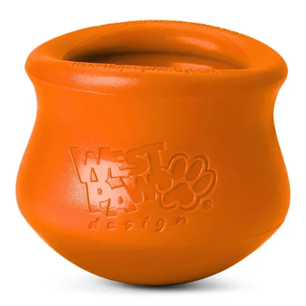 West Paw Design Toppl Treat Toy- Tangerine
