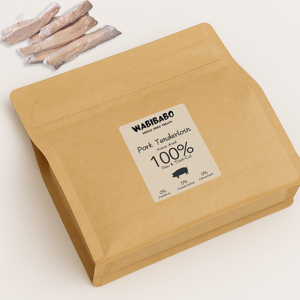 Freeze-Dried Pork Tenderloin – Lean, Gentle Treat for Sensitive Stomachs