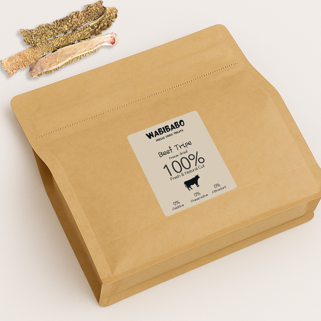 Freeze-Dried Beef Tripe – Nutrient-Dense Superfood Treat for Digestive Health
