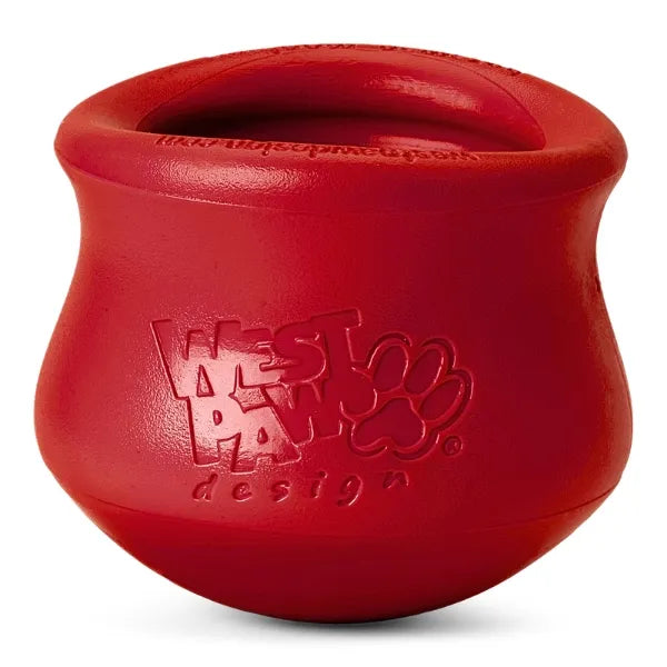 West Paw Design Toppl Treat Toy- Ruby Red