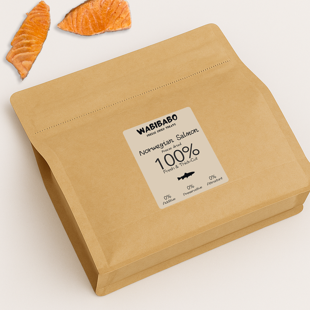 Freeze-Dried Atlantic Salmon Chunks – Rich in Omega-3 for Skin & Coat Health